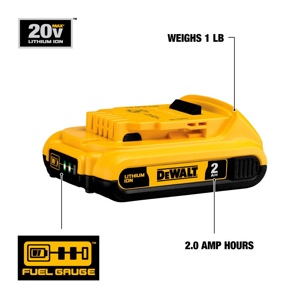 DEWALT lightweight design reduces fatigue during extended tool use.
