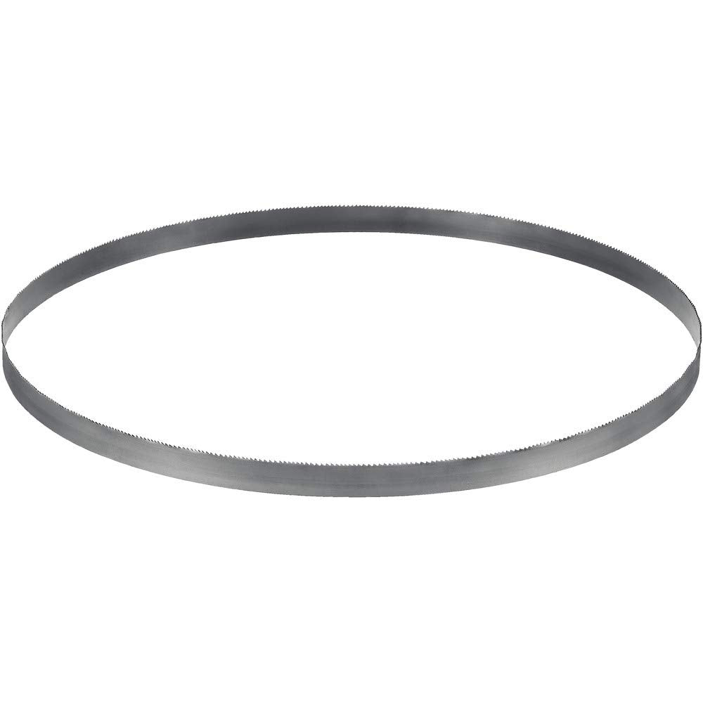 DEWALT bimetal band saw blade close-up showing durable edge for metal cutting