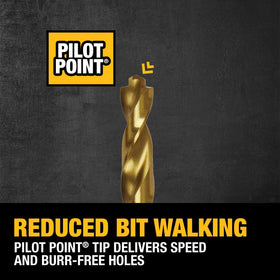 DEWALT patented bit-bar design allows easy bit removal and organization.