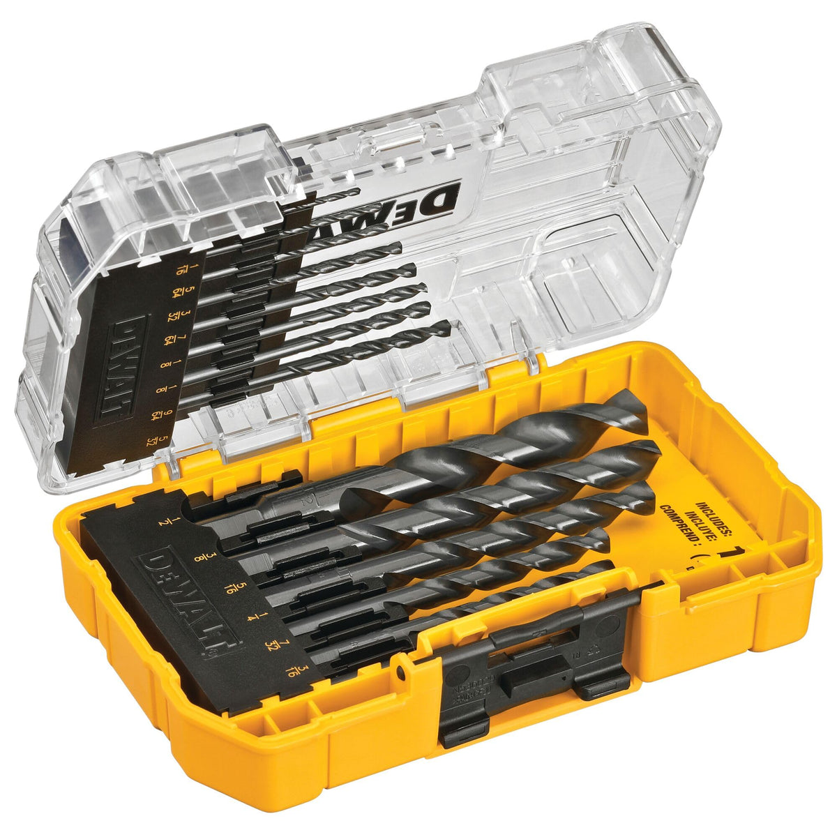 DEWALT black and gold coating resists rust during heavy use