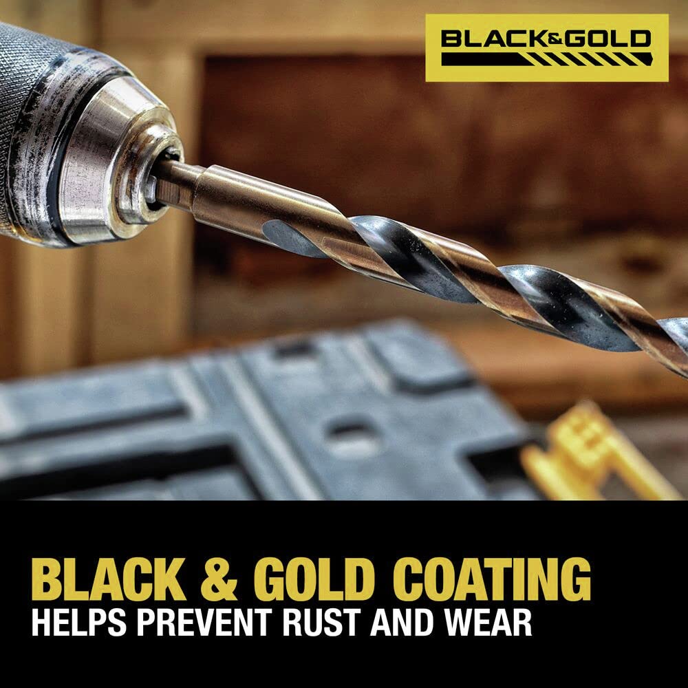 DEWALT black oxide coating increases durability and longevity.