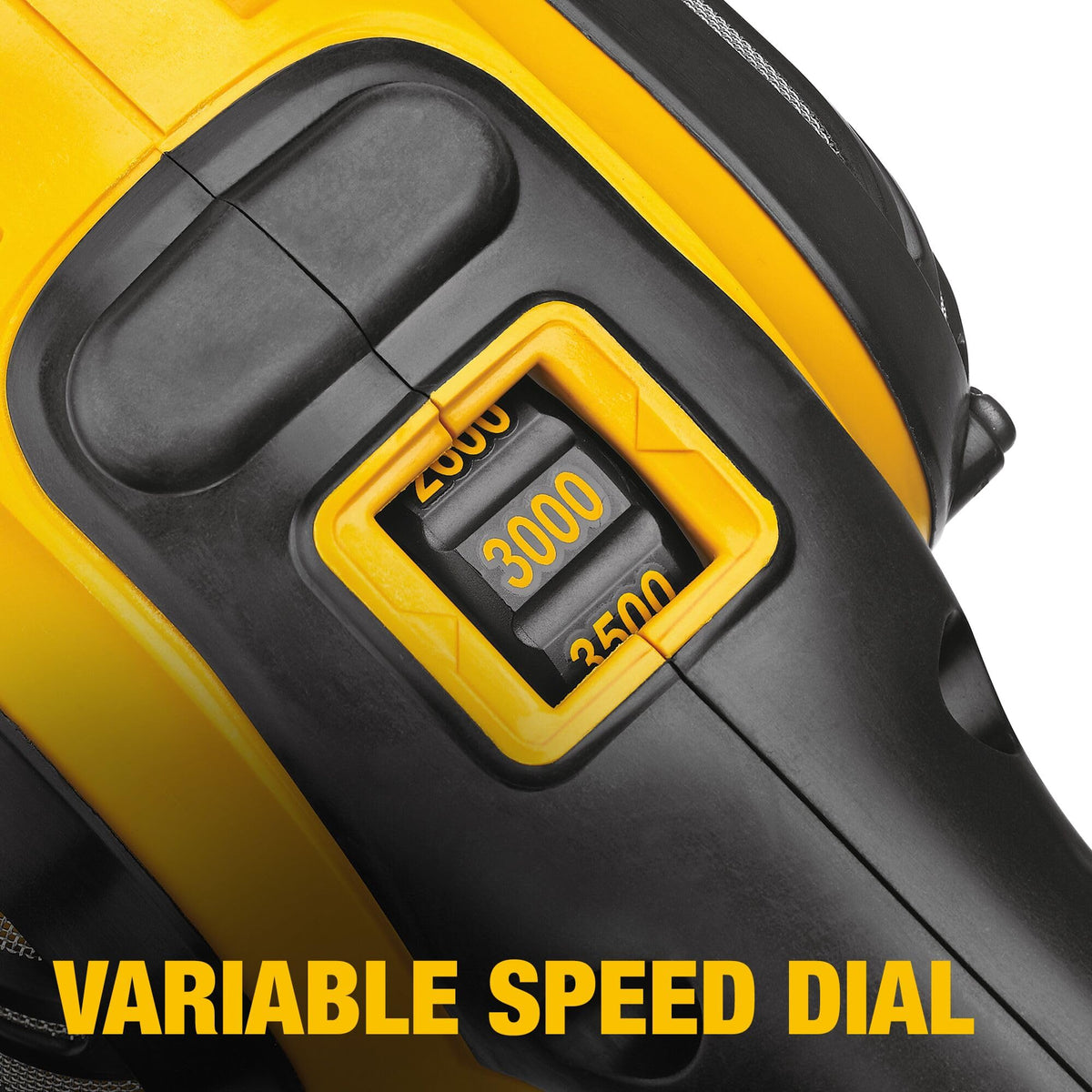 DEWALT DWP849X straight side handles support comfortable polishing