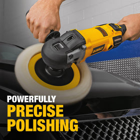 DEWALT DWP849X wool ingestion shield protects the motor during use
