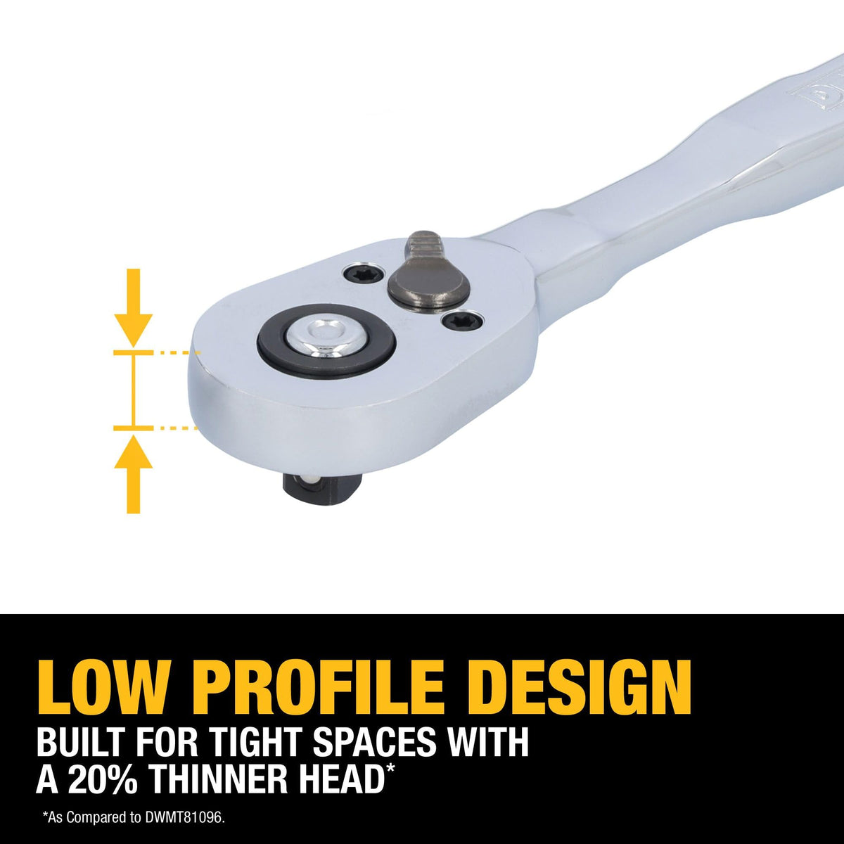 DEWALT chrome vanadium sockets for durable, professional-grade performance.
