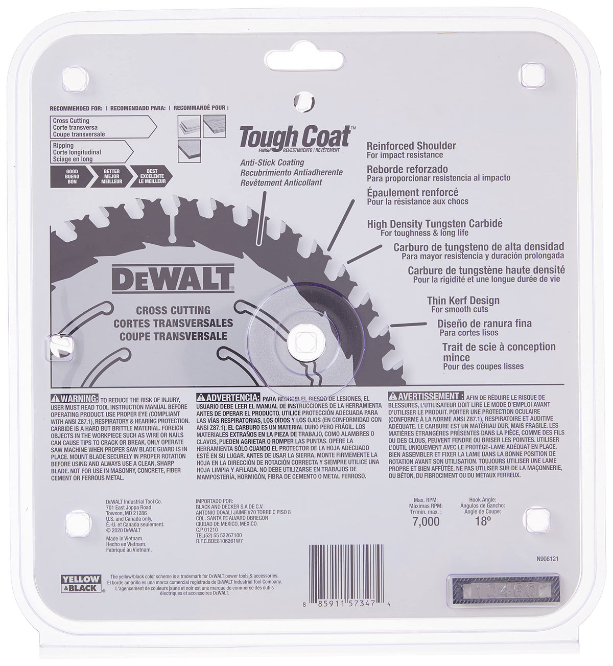 DEWALT blade compatibility with corded and cordless saws