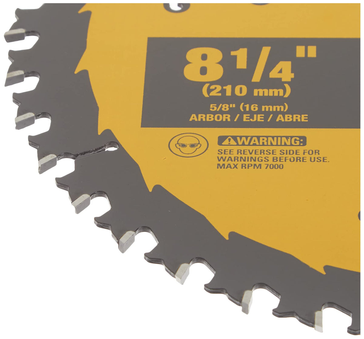 DEWALT reinforced shoulder protects against nail-embedded wood