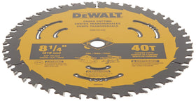 DEWALT thin kerf design enables smoother cuts with less effort