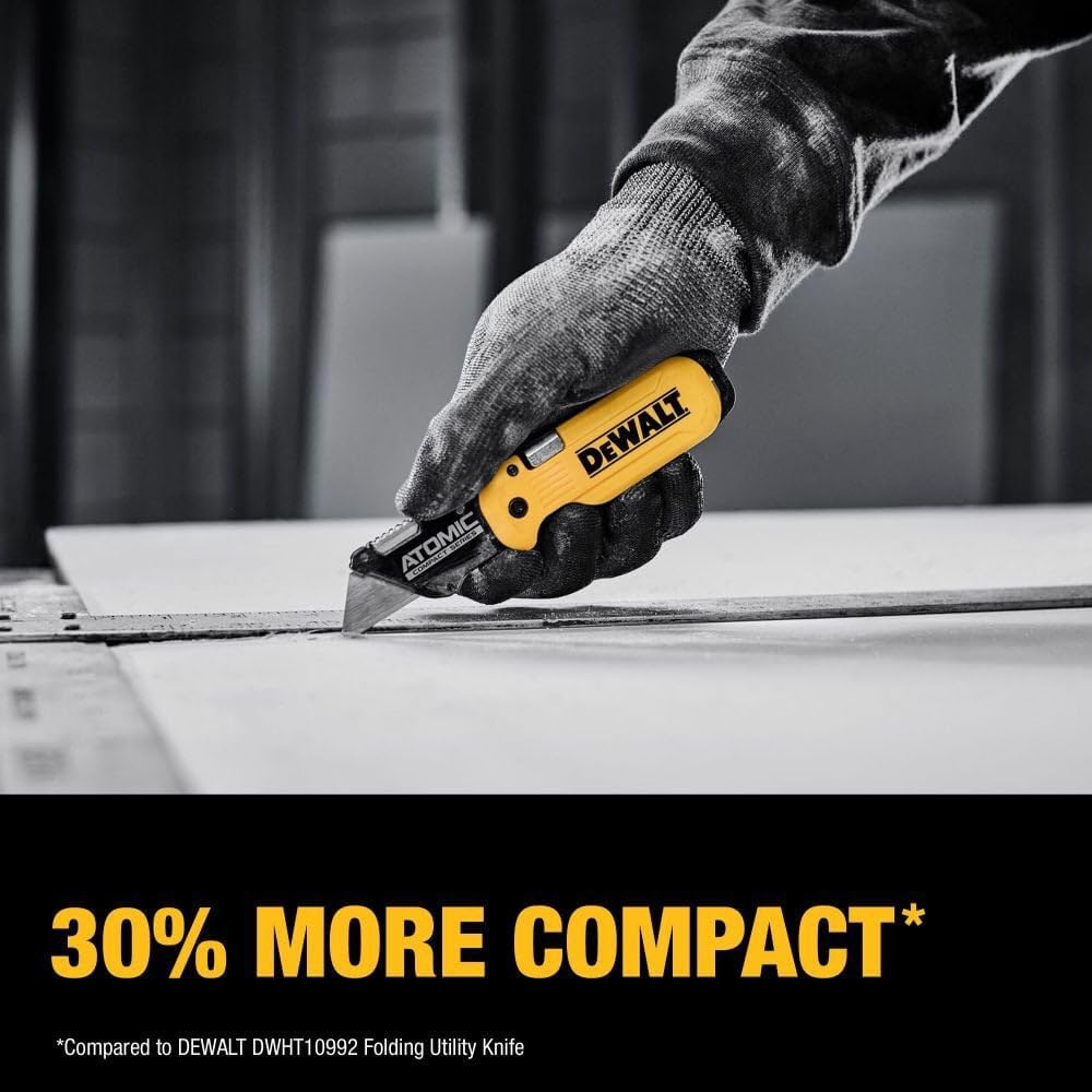DEWALT Compact folding knife designed for tight spaces.