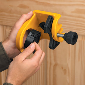 DEWALT D180004 compatible with metal and wood doors for versatile install.