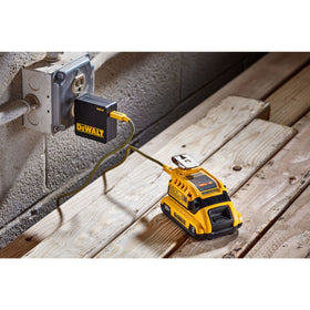 DEWALT DCB094K belt hook keeps the charger within reach on site.