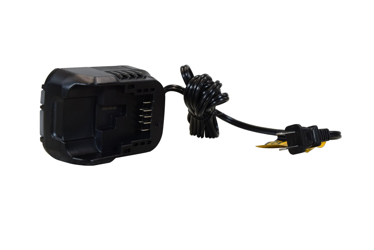 DEWALT DCB1102 charger compact design fits into tool bag