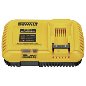 DEWALT DCB1112 fast charger powers 20V MAX and FLEXVOLT batteries quickly, reducing downtime.