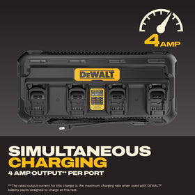 DEWALT DCB1404 wall-mount ready setup keeps workspace organized and accessible