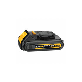 DEWALT battery weighing 0.77 pounds, easy carry.