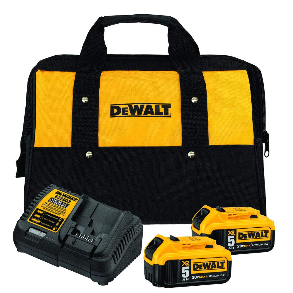 DEWALT DCB205-2CK battery pack delivering up to 10 Ah capacity for extended use