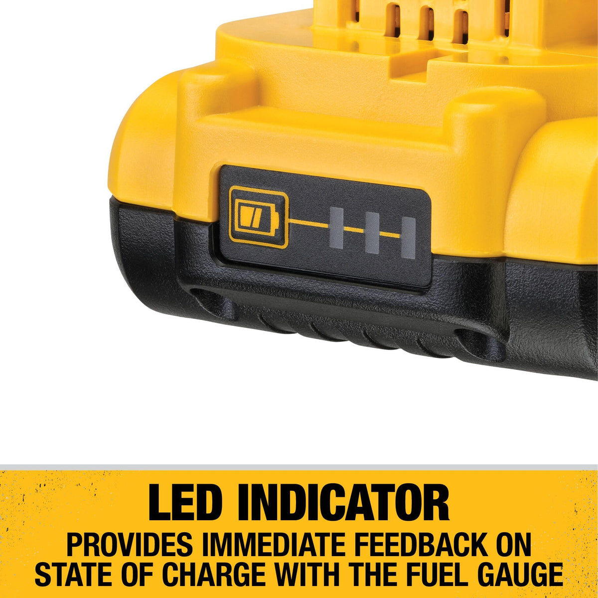 DEWALT DCB240-2 battery size matches 3Ah models for balanced handling