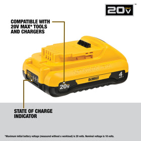 DEWALT DCB240-2 two-pack offers back-up power on the job