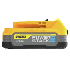DEWALT DCBP034C charger side view demonstrates quick recharge readiness.