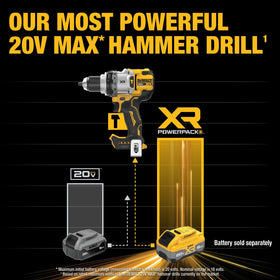 DEWALT DCD1007B LED light brightens dim work areas for accurate drilling