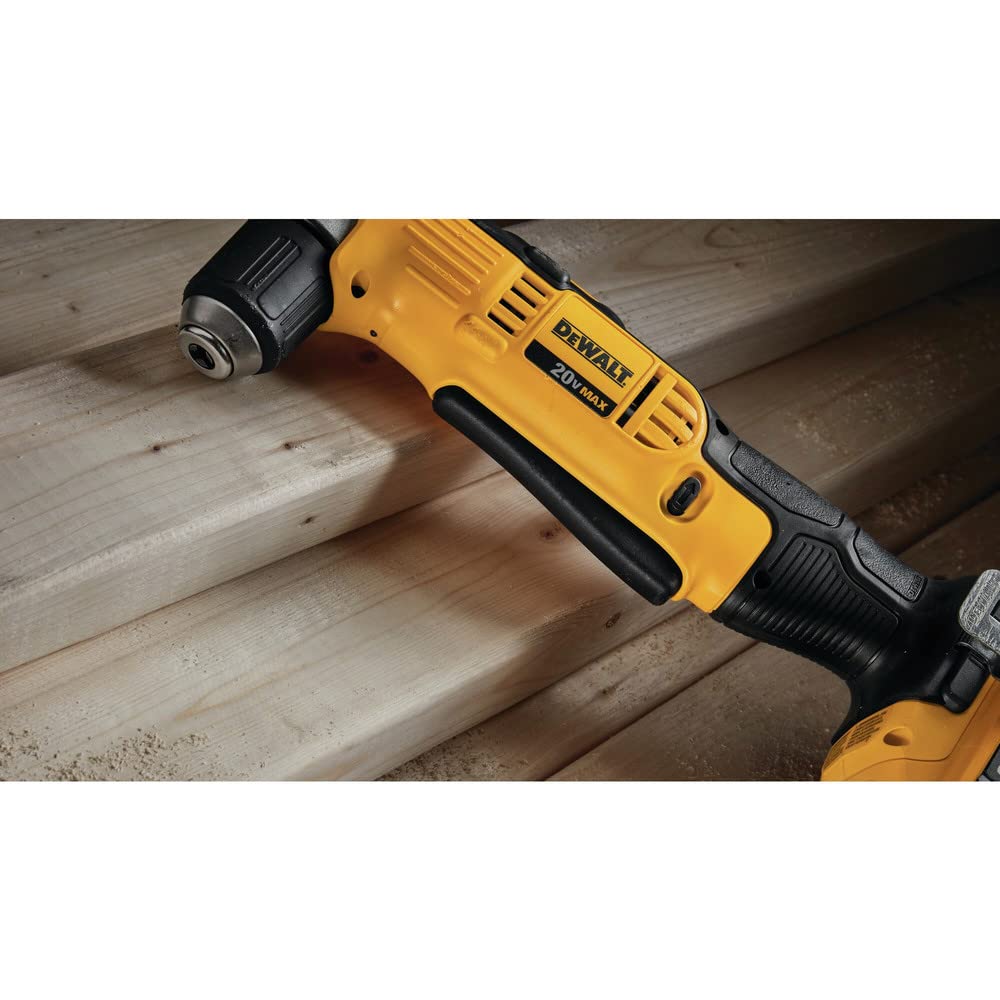 DEWALT DCD740B belt hook keeps tool accessible during work