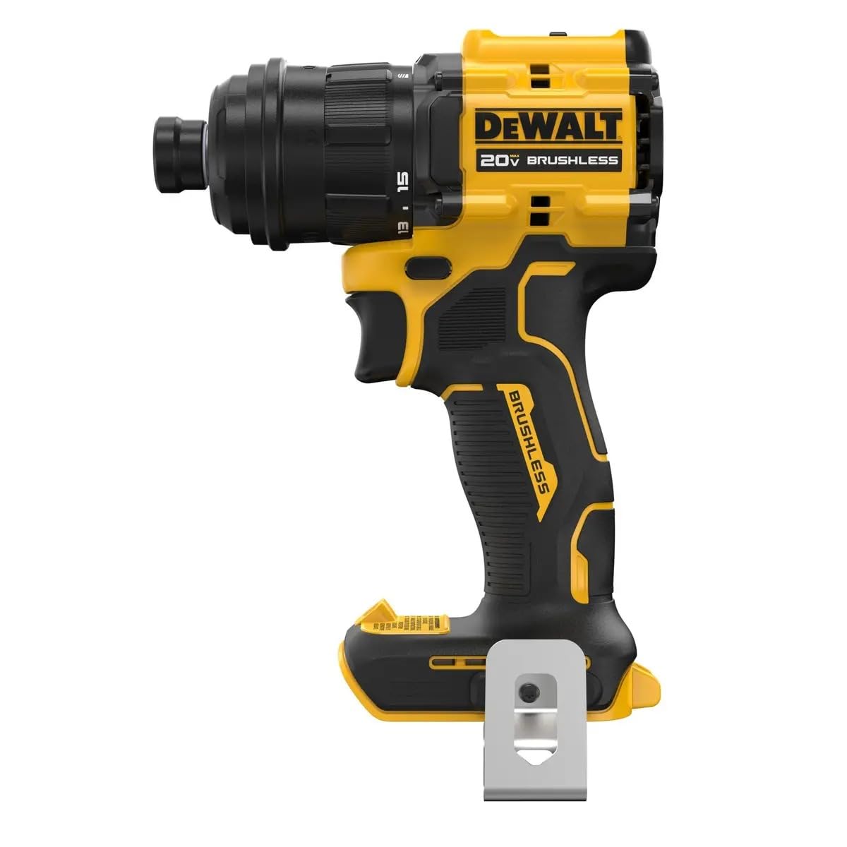 DeWALT Atomic right-angle hex attachment for tight spaces.