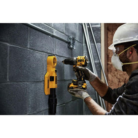 DEWALT DCD805B metal ratcheting chuck ensures high bit retention.