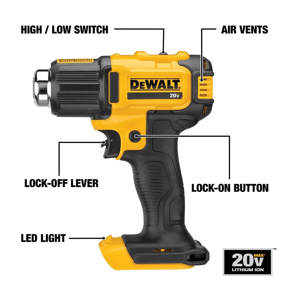 DEWALT DCE530B compact design enables use in tight spaces