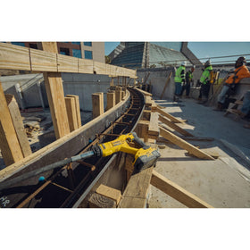 DEWALT DCE531B vibrator with 1-1/8 inch diameter for powerful consolidation.