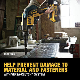 DEWALT DCF622B built-in LED illuminates dim work areas