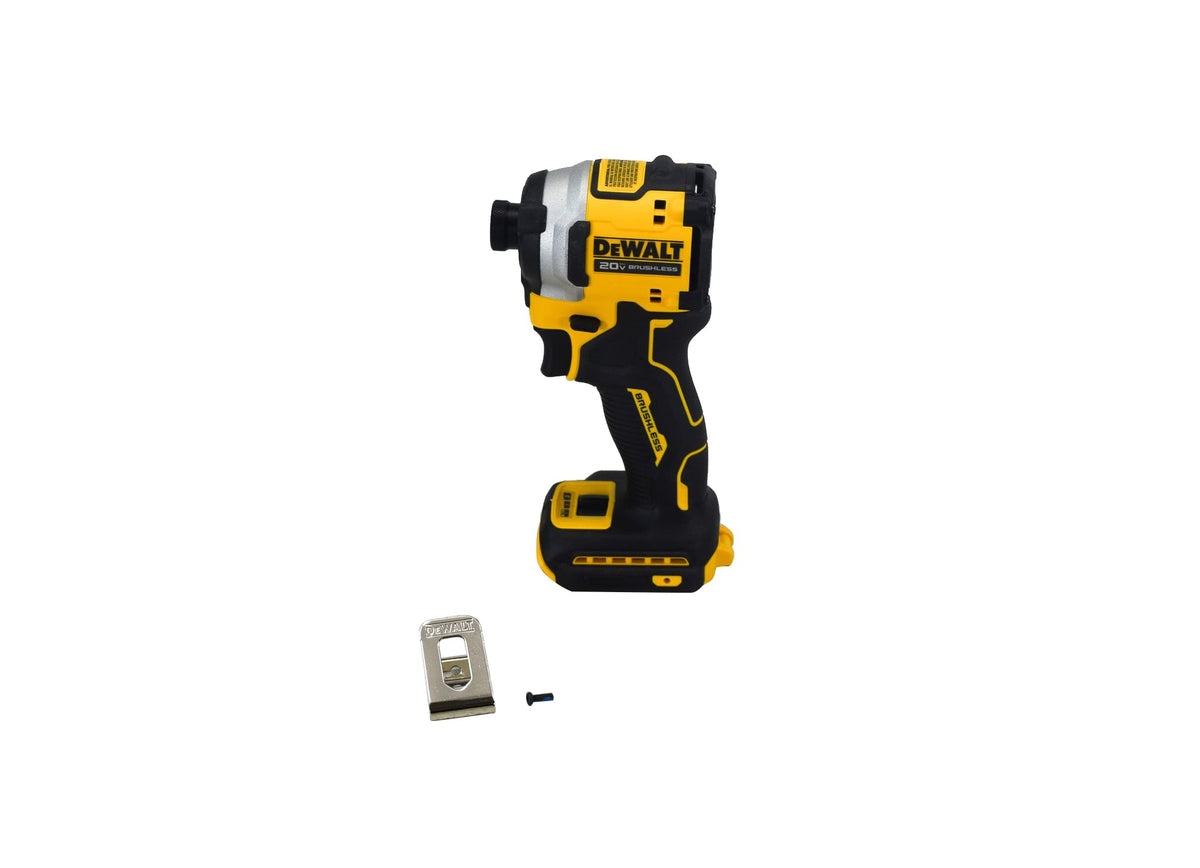 DEWALT DCF850B LED work light for precise driving in dim spaces.
