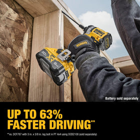 DEWALT DCF860B three-speed settings offer adaptable performance for different screws.
