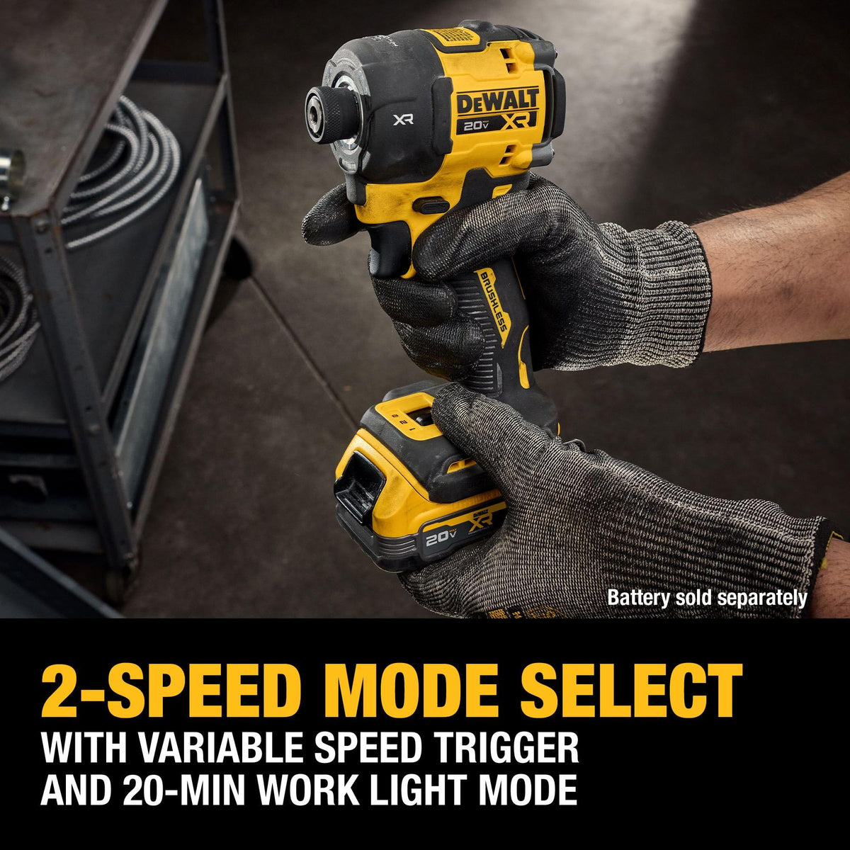 DEWALT DCF870B compact design fits tight spaces in framing and cabinetry