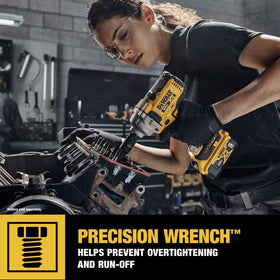 DEWALT DCF891B bare tool shown without battery for flexible setup.