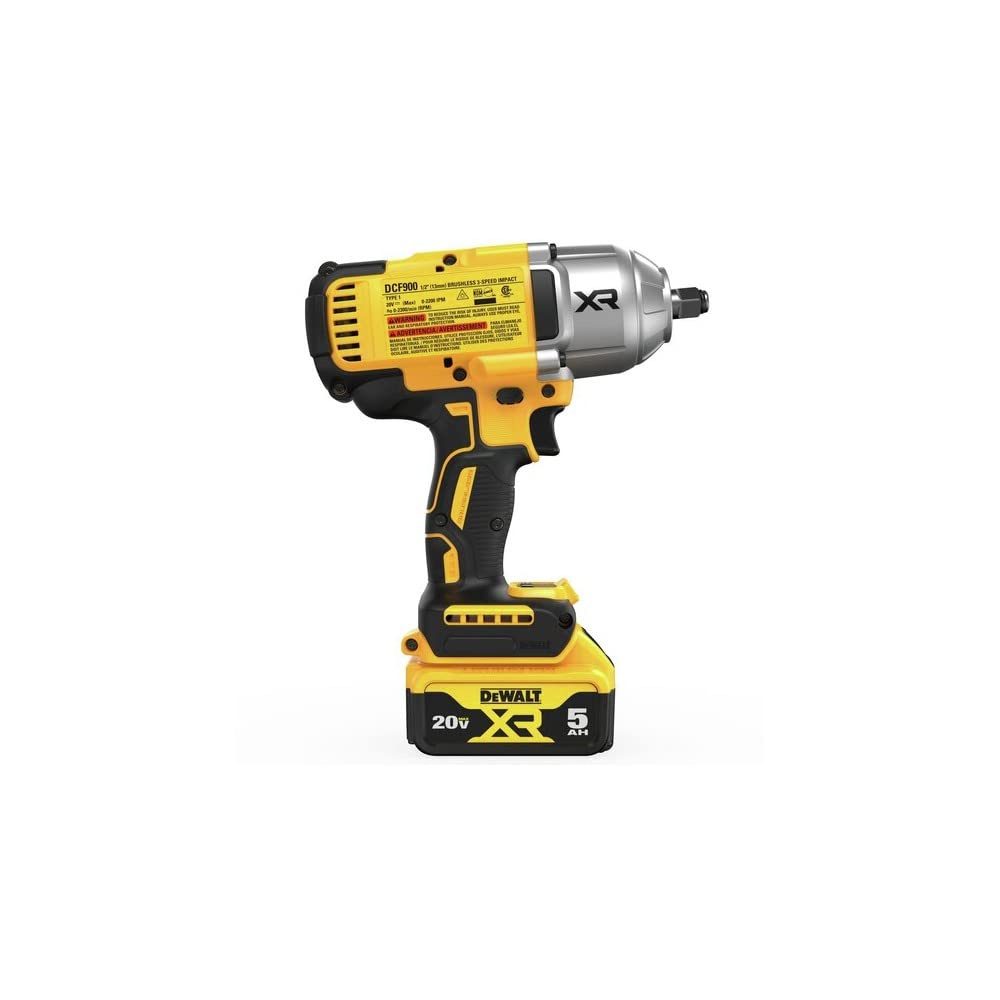 DEWALT DCF900P2 BatteryGuard reduces wear at the tool-battery interface