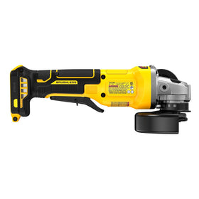 DEWALT DCG408B brushless motor maintains steady performance under load.