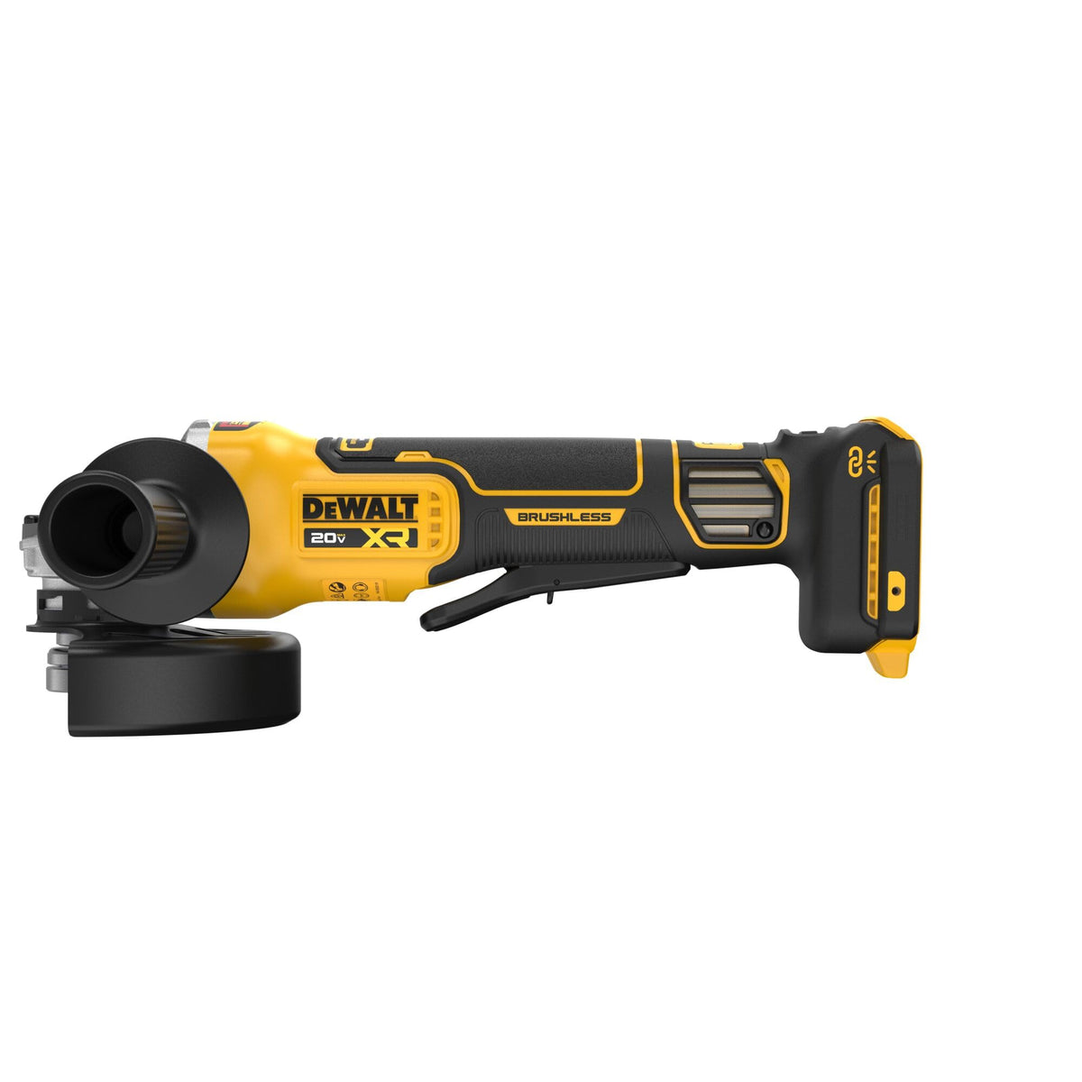 DEWALT DCG410VSB cordless portability enables on-site grinding anywhere.