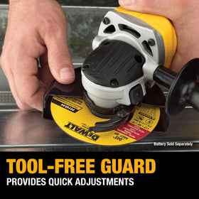 DEWALT DCG412B 20V Max cordless design for flexible use