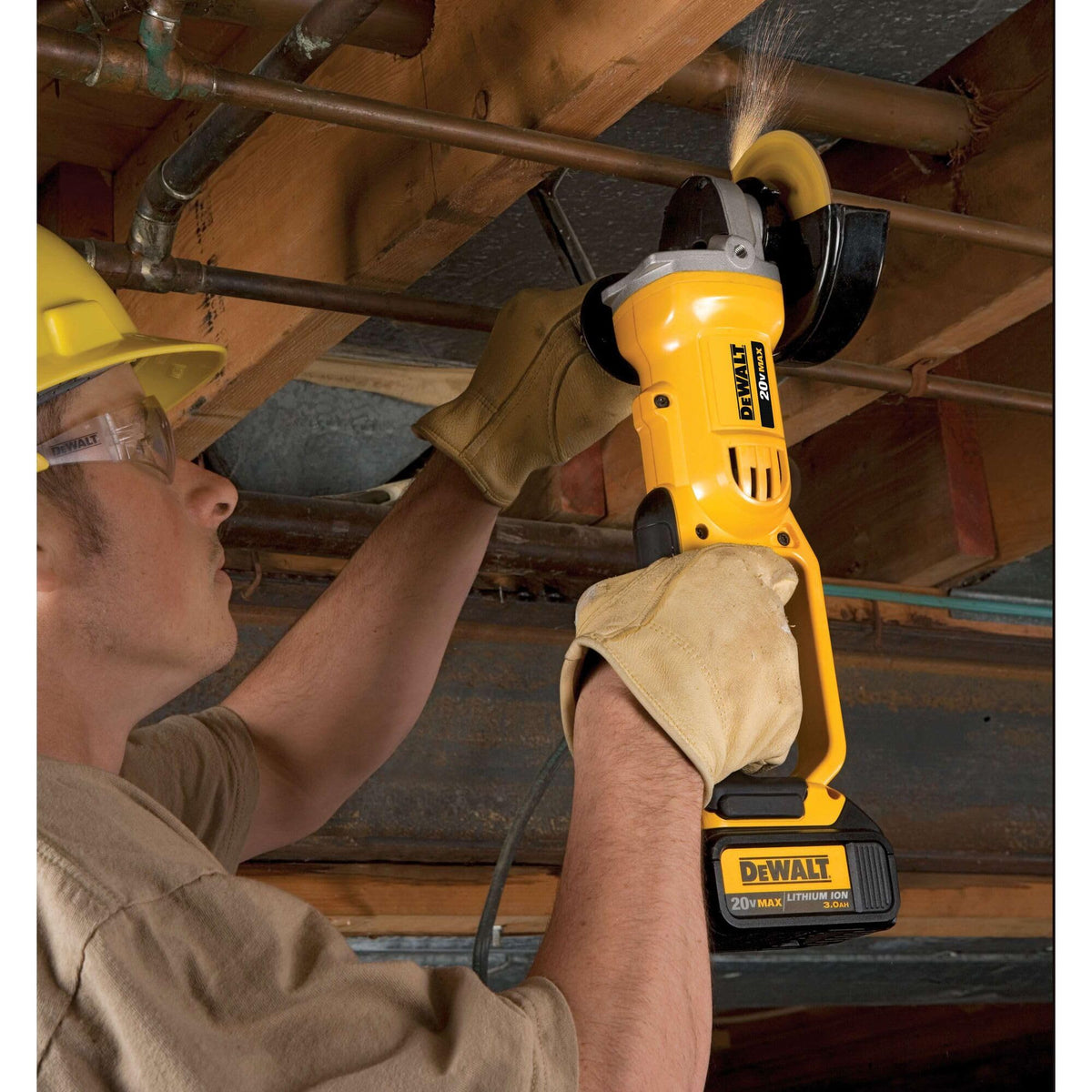DEWALT DCG412B metal guard adjustment for safe operations