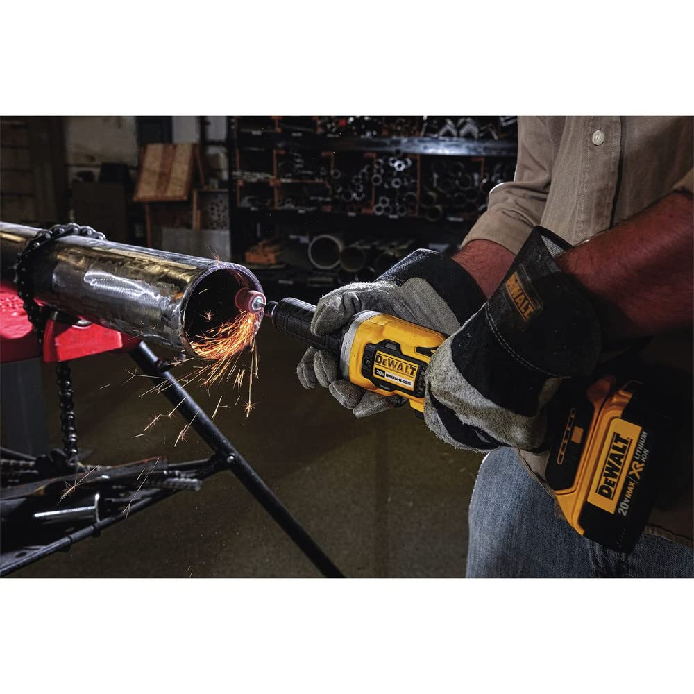DEWALT DCG426B adjustable grip with dual-position switch for versatile handling