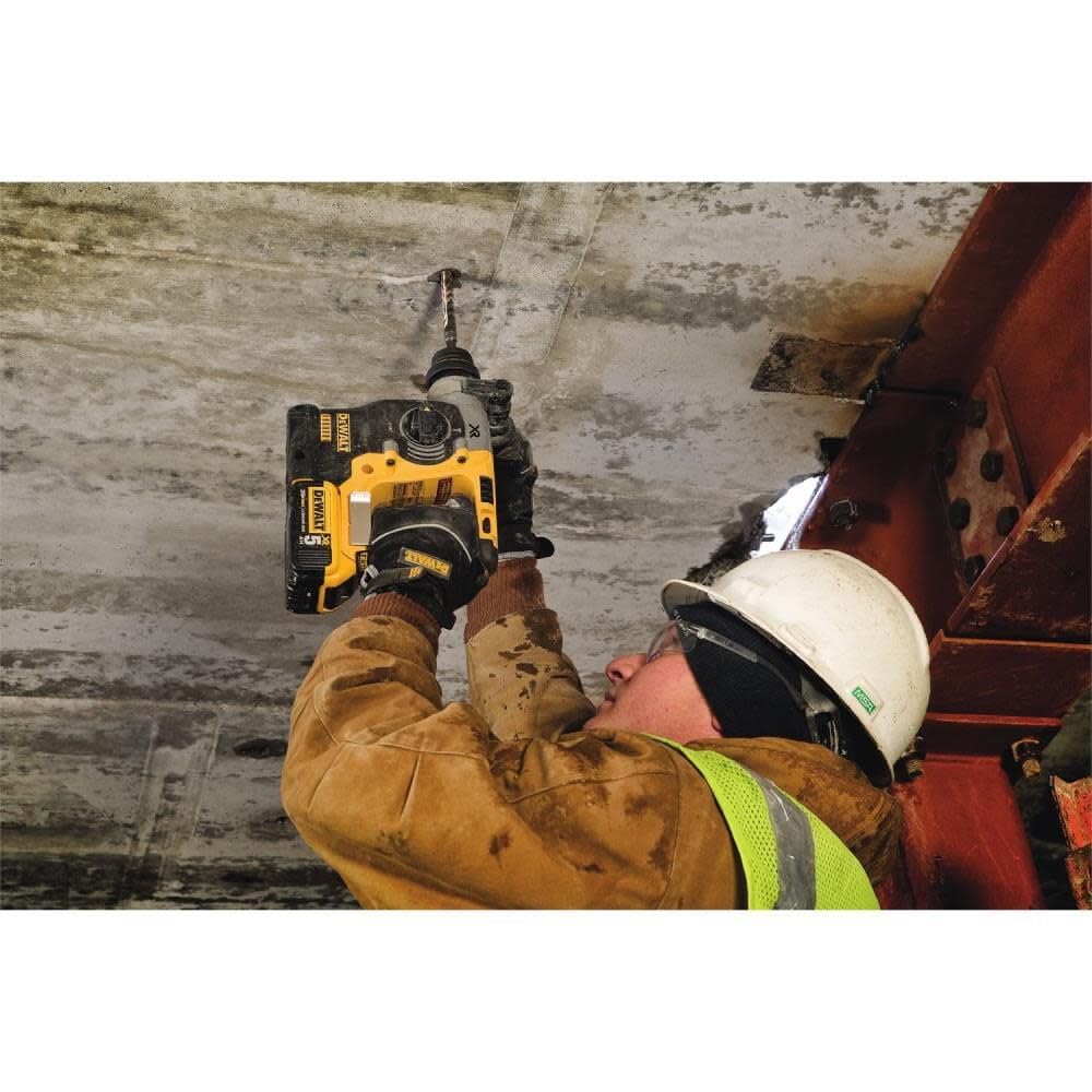 DEWALT DCH273B rotating dial selects drill, hammer drill, or chip modes