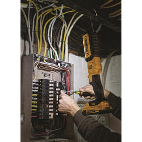 DEWALT DCL050 three LED array delivers bright, even lighting for dark areas.