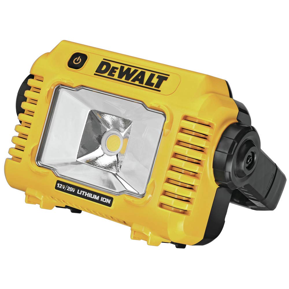 DEWALT DCL077B LED light delivering up to 2000 lumens for bright visibility.