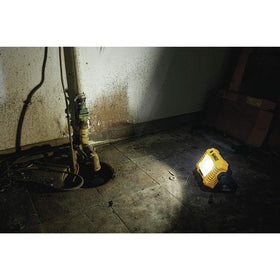 DEWALT DCL077B tripod-mountable LED work light for stable, flexible setups.