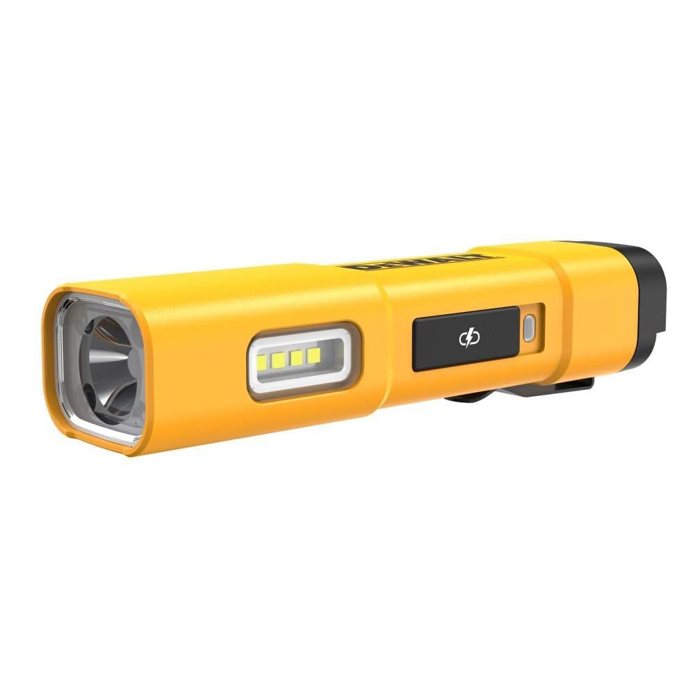 DEWALT DCL183 emits 1000 lumens for bright, hands-free jobsite lighting.