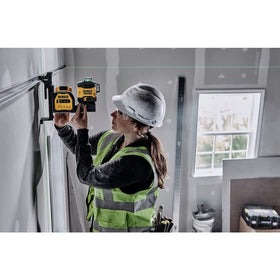 DEWALT DCLE34030G drop ceiling attachment aids overhead layouts