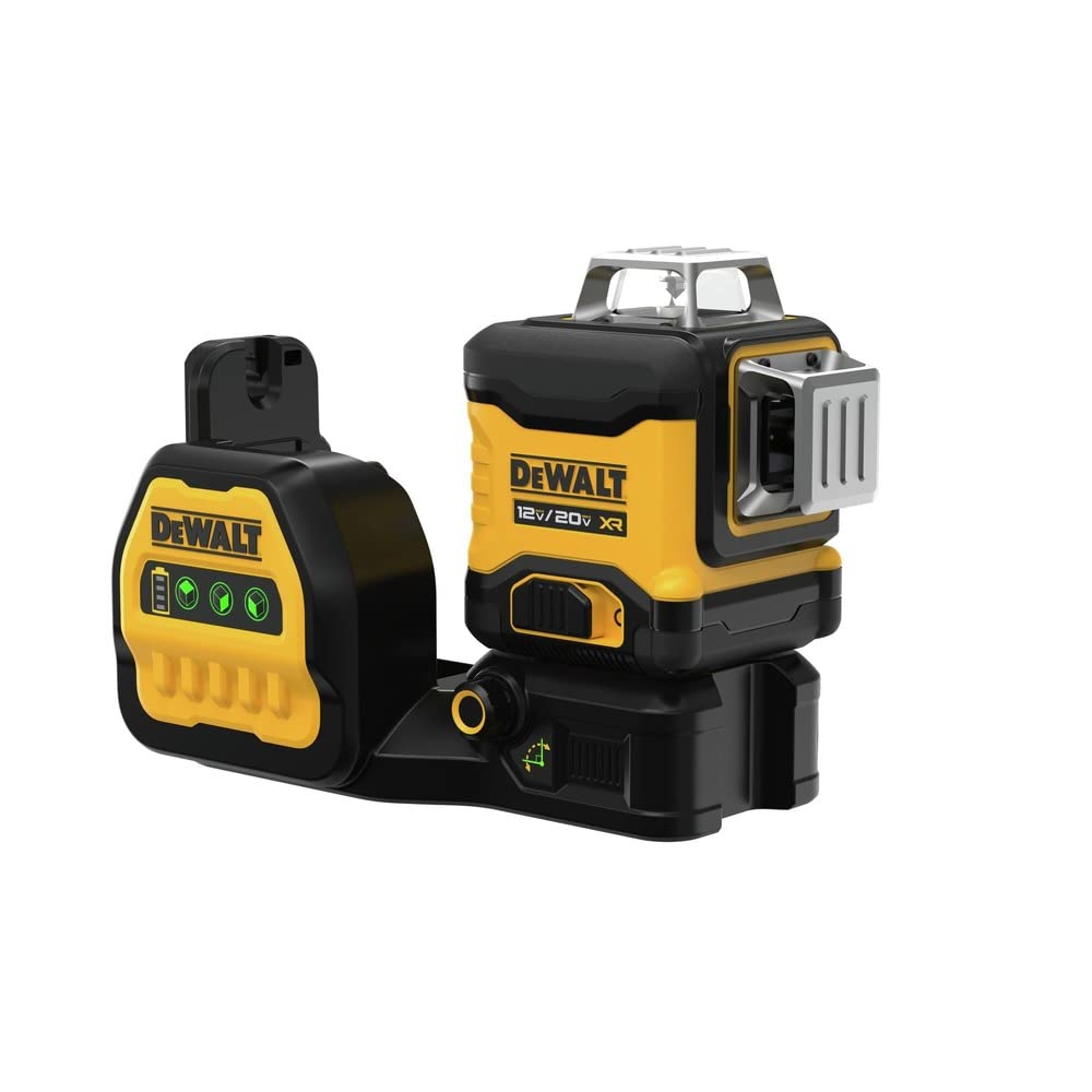 DEWALT DCLE34030G magnetic pivot base for quick, steady alignment