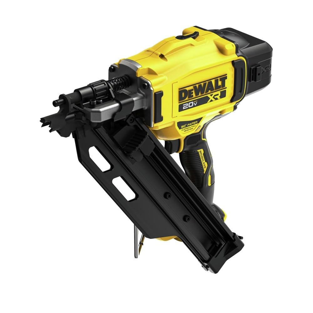 DEWALT DCN930B bare body angle demonstrates compact, balanced ergonomics for framing tasks