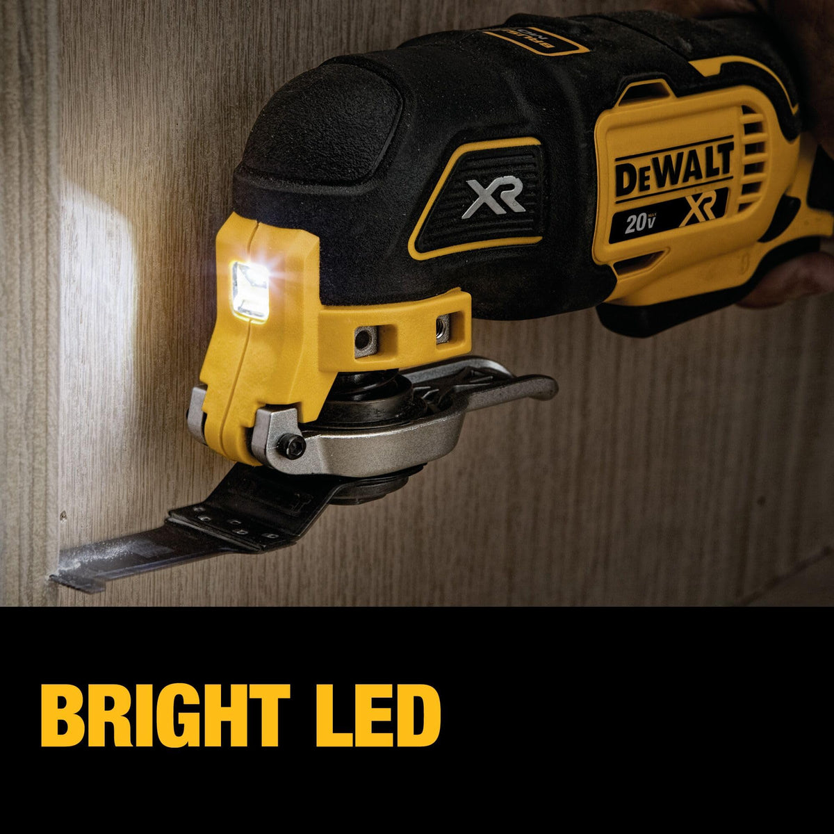 DEWALT DCS356B 3-speed selector matches task needs.