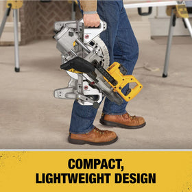 DEWALT DCS361B nested crown capacity supports precise crown molding work.