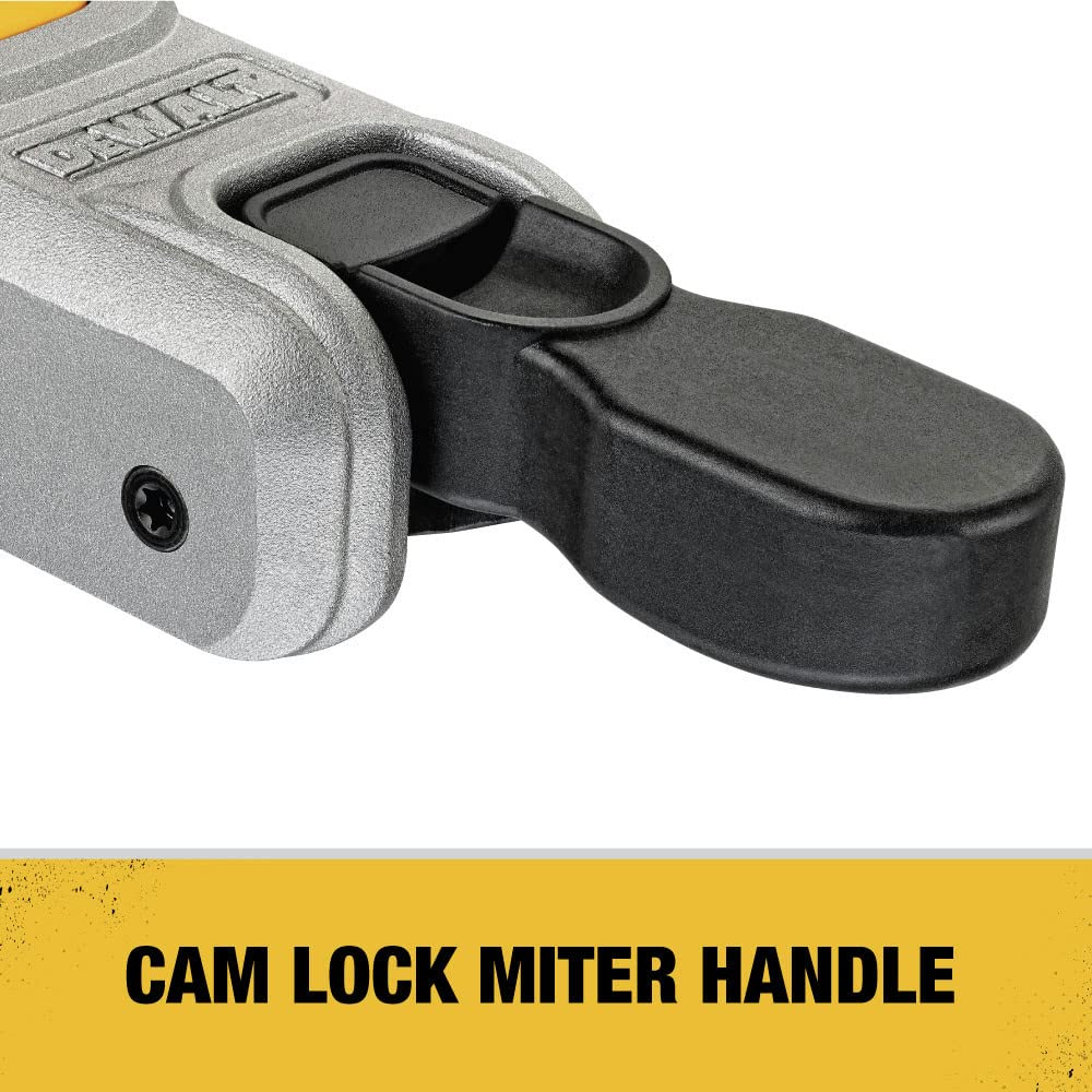 DEWALT DCS361B oversized bevel scale simplifies bevel angle setup.